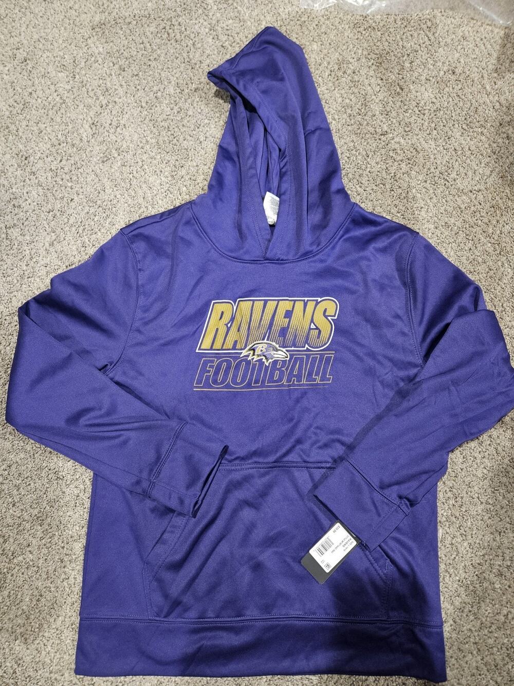 Youth Sz Large NFL Baltimore Ravens youth pullover hoodie